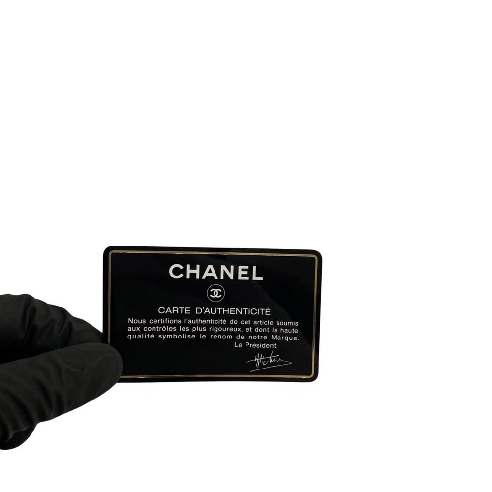 CHANEL Mademoiselle Coco Mark Lambskin Leather Chain Shoulder Bag Black 90074 - Picture 10 of 10